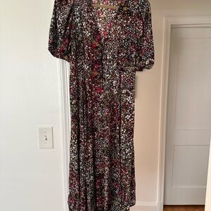 GAP floral print midi dress
